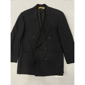 Donna Karan Signature Men's Sz 44R Jacket Coat Black Color Made In Italy